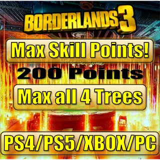 PC - Max 4 Skill Trees - 200 Points