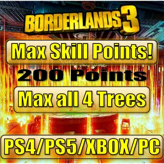 PC - Max Skill Points - 200 Points