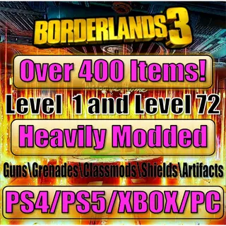 PSN/XBOX/PC - 400+ Modded Items!
