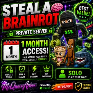 [CHEAP] Steal A Brainrot Private Server 1 Month
