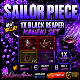Sailor Piece Black Reaper Kaneki Set | Fast Delivery | Trusted Seller