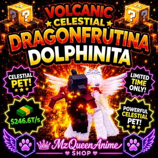 Kick A Lucky Block 🌋 Volcanic Dragonfrutina Dolphinita Celestial | 246.6T/s