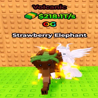 Kick A Lucky Block - Volcanic Strawberry Elephant ONLINE NOW