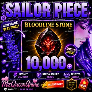 Sailor Piece 10,000 Bloodline Stone ⚡ FAST DELIVERY 💎 CHEAP & SAFE