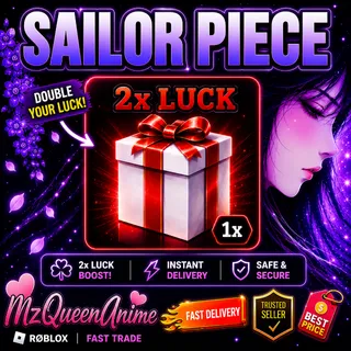 🍀 Sailor Piece 2x Luck Boost ⚡ FAST DELIVERY 💜 CHEAP & SAFE