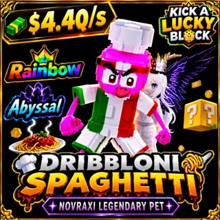 DRIBBLONI SPAGHETTI | Kick A Lucky Block ONLINE NOW