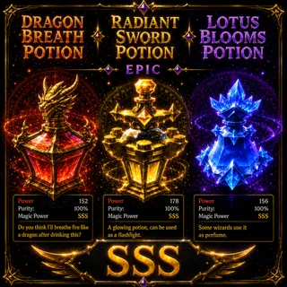 Wizard Alchemy – Epic Potion Bundle x3