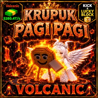 Krupuk Pagi Pagi | Volcanic | Kick A Lucky Block ONLINE NOW