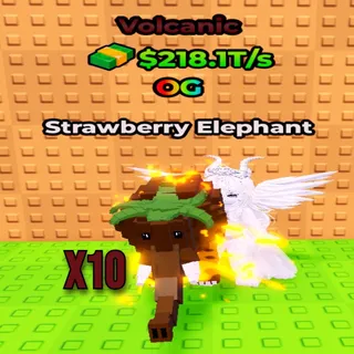 Kick A Lucky Block - X10 Strawberry Elephant Volcanic Bundle ONLINE NOW