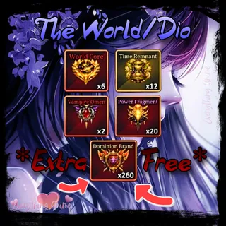 The World/Dio 🌍 INSTANT DELIVERY ⚡ ONLINE NOW ⚡ CHEAP ⚡ Sailor Piece