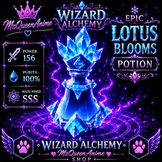 Wizard Alchemy Lotus Blooms Potion SSS