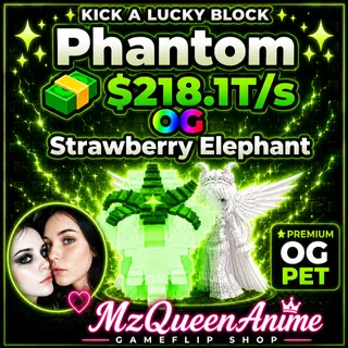 Kick A Lucky Block Phantom Strawberry Elephant OG ONLINE NOW