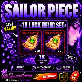 Sailor Piece 1x Luck Relic Set