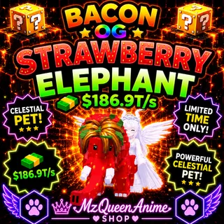 Kick A Lucky Block 🥓 Bacon Strawberry Elephant OG | 186.9T/s