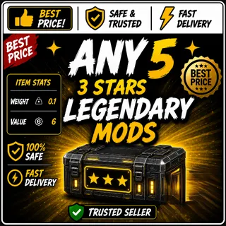 Any 5 Three-Star Legendary Mods