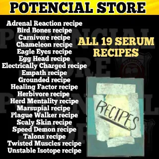 All 19 Serum Recipes