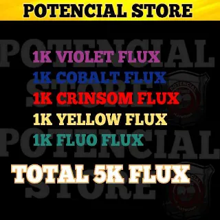 1,000 Each Flux Total 5k