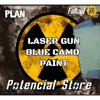 Laser Gun Blue Camo Paint