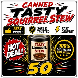 Canned Tasty Squirrel Stew