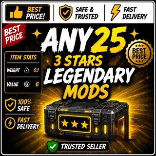 Any 25 Three-Star Legendary Mods