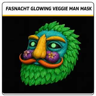 glowing veggie man mask