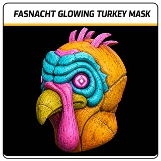 glowing turkey mask