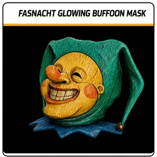 glowing buffoon mask