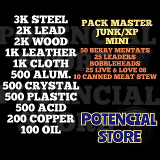 Pack Master Junk/XP Mini