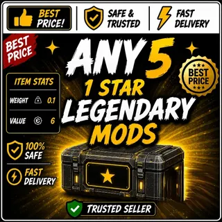 Any 5 One-Star Legendary Mods