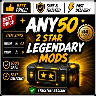 Any 50 Two-Star Legendary Mods