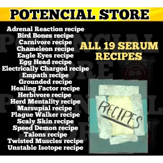 Serum Recipes