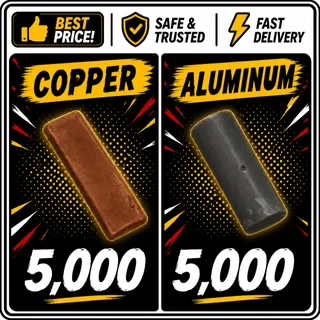 Copper and aluminum