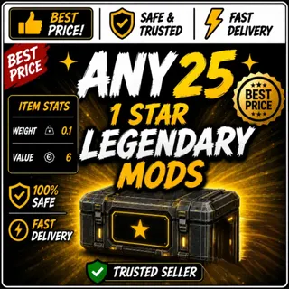 Any 25 One-Star Legendary Mods