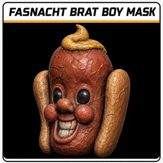 Fasnacht brat boy mask