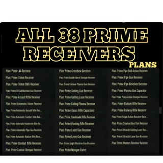 All 38 Prime Receivers