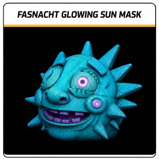 glowing sun mask