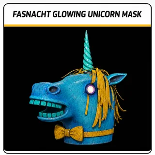 glowing unicorn mask