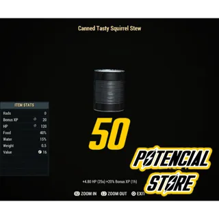 Canned Tasty Squirrel Stew 