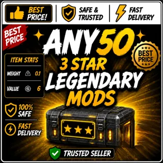 Any 50 Three-Star Legendary Mods