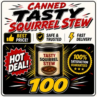 Canned Tasty Squirrel Stew