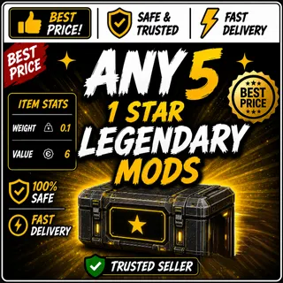Any 5 One-Star Legendary Mods