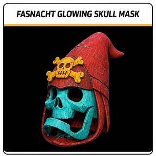 glowing skull mask