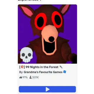 Helping get to 99 nights in the forest.