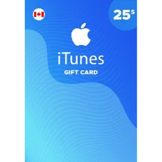 $25.00 CAD iTunes  CANADA