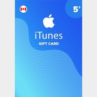 $5.00 CAD iTunes  CANADA