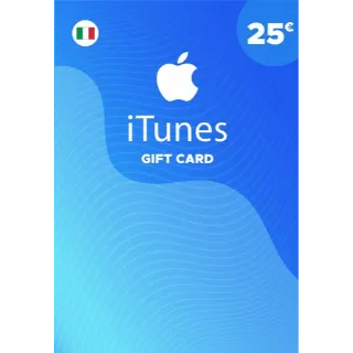 €25.00 iTunes  ITALY