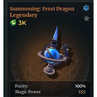 Wizard Alchemy – Summon Frost Dragon Potion (Legendary) | SSS Grade | Max Purity 100%