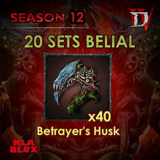 Diablo 4 BETRAYER'S HUSK x40 MATS SEASON 12