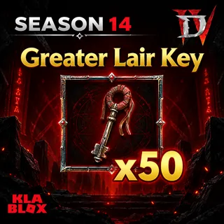 Diablo4 Greater Lair Key x50 SEASON15