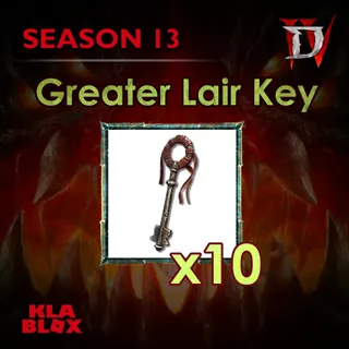 Diablo4 Greater Lair Key x10